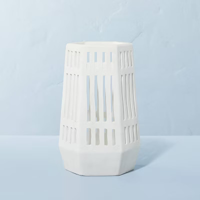 11" Cut Out Stoneware Lantern - Hearth & Hand™ with Magnolia | Target
