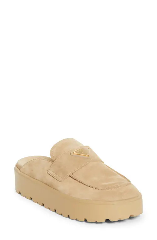 Prada Flatform Clog in Ecru at Nordstrom, Size 11Us | Nordstrom