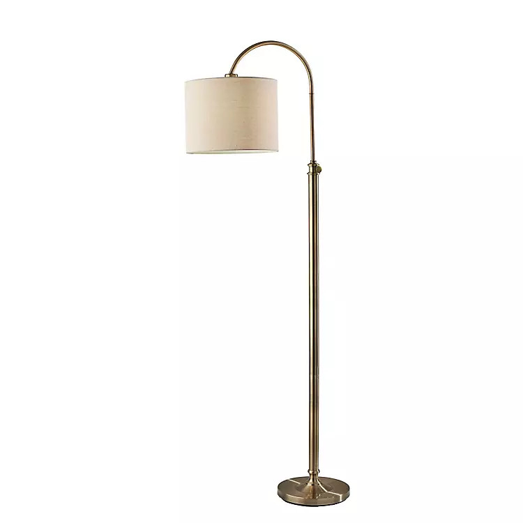 Antique Brass Arched Adjustable Floor Lamp | Kirklands Home | Kirklands