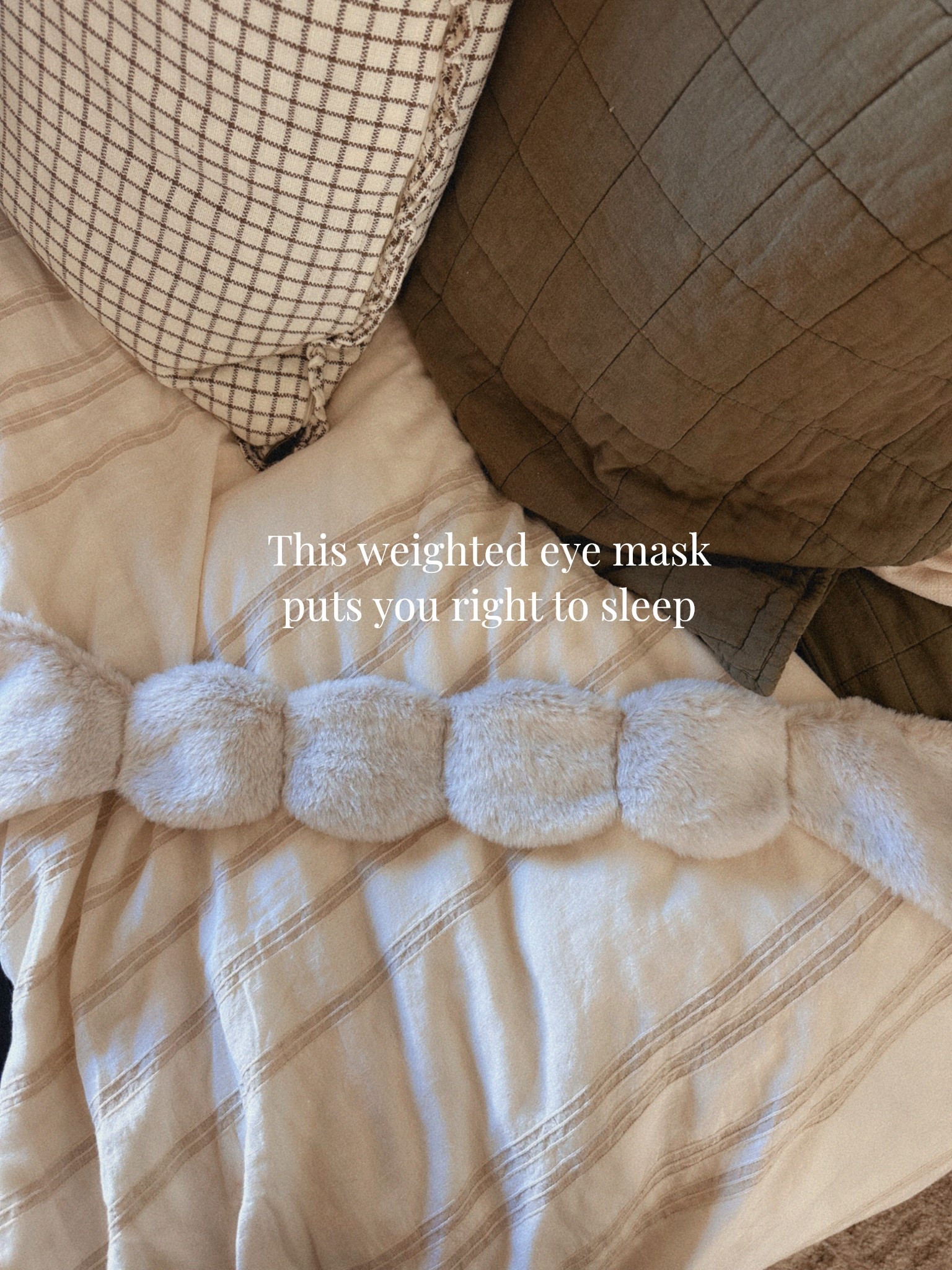 It’s like a hug for your eyes. Puts you right to sleep and i love that it doesn’t need to tie on. Just lay it in your face and if it falls off once you’re asleep it’s done its job  

#LTKmorningroutine #LTKselfcare #LTKBeauty