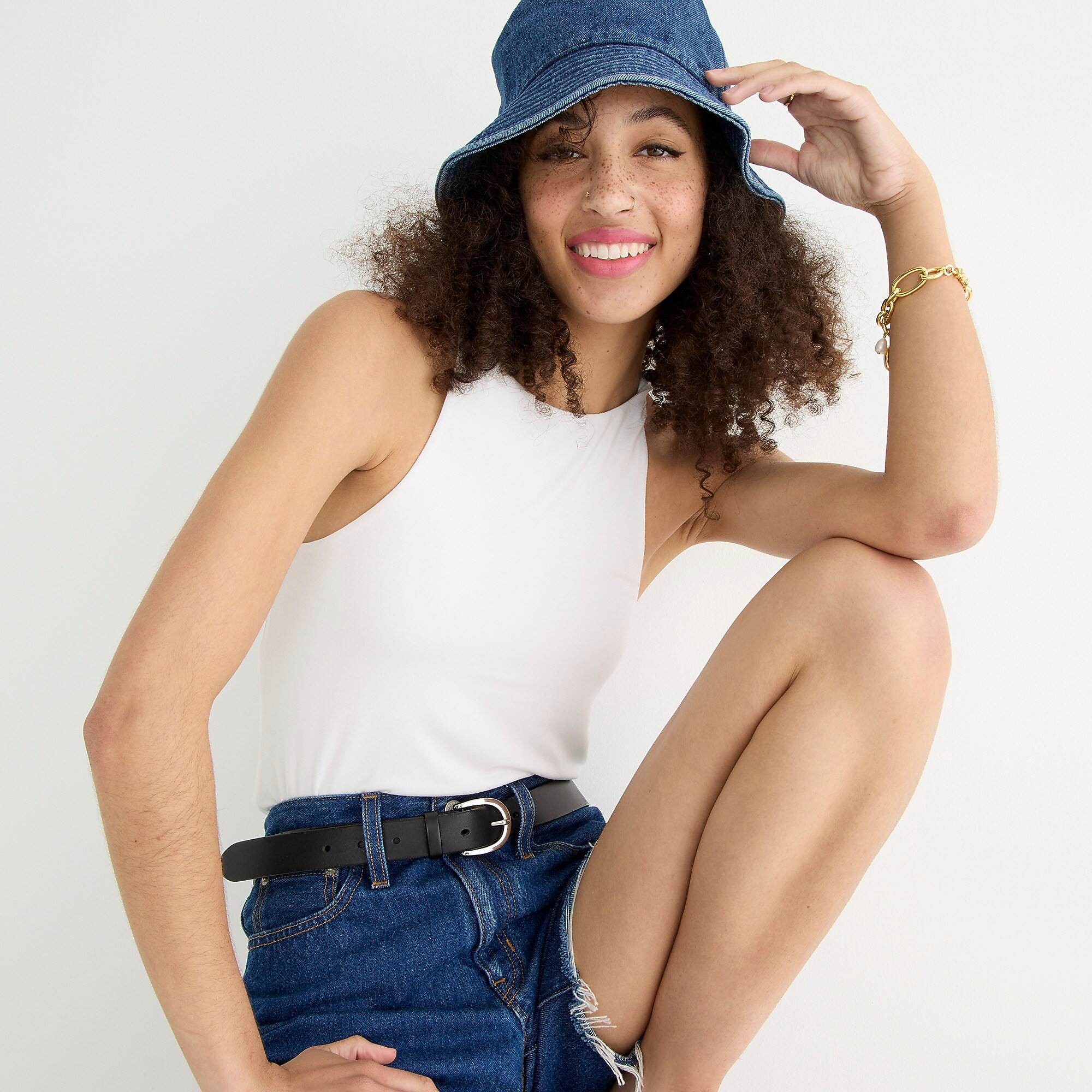 FormKnit high-neck cutaway tank top | J. Crew US