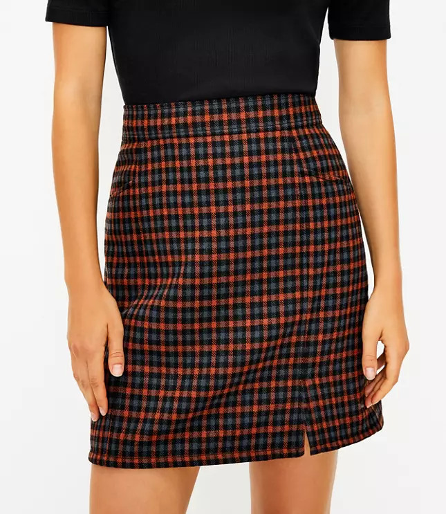 Plaid Pocket Mini Skirt | LOFT