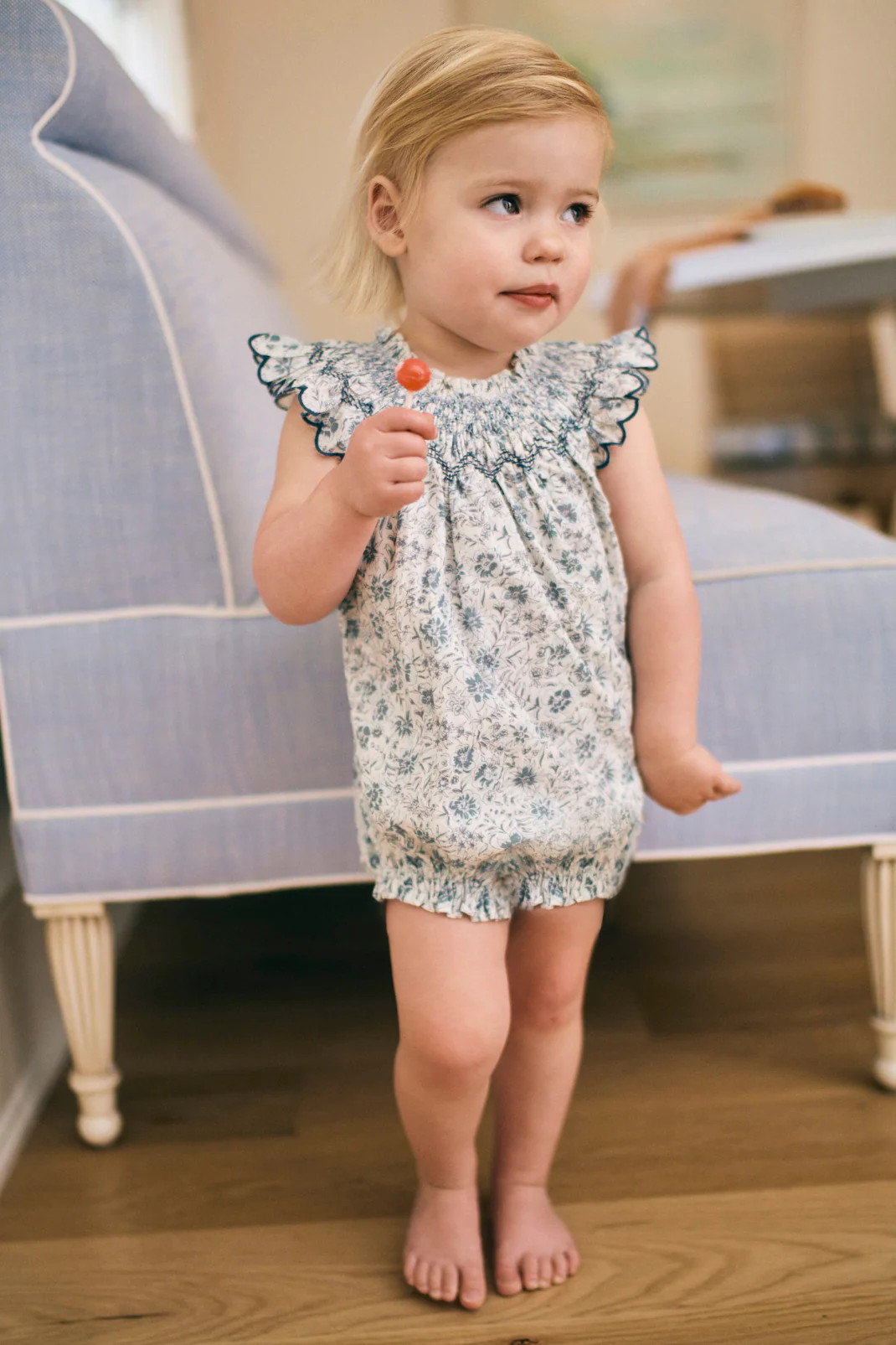 Daisy Bubble in Floral Blues | Baybala