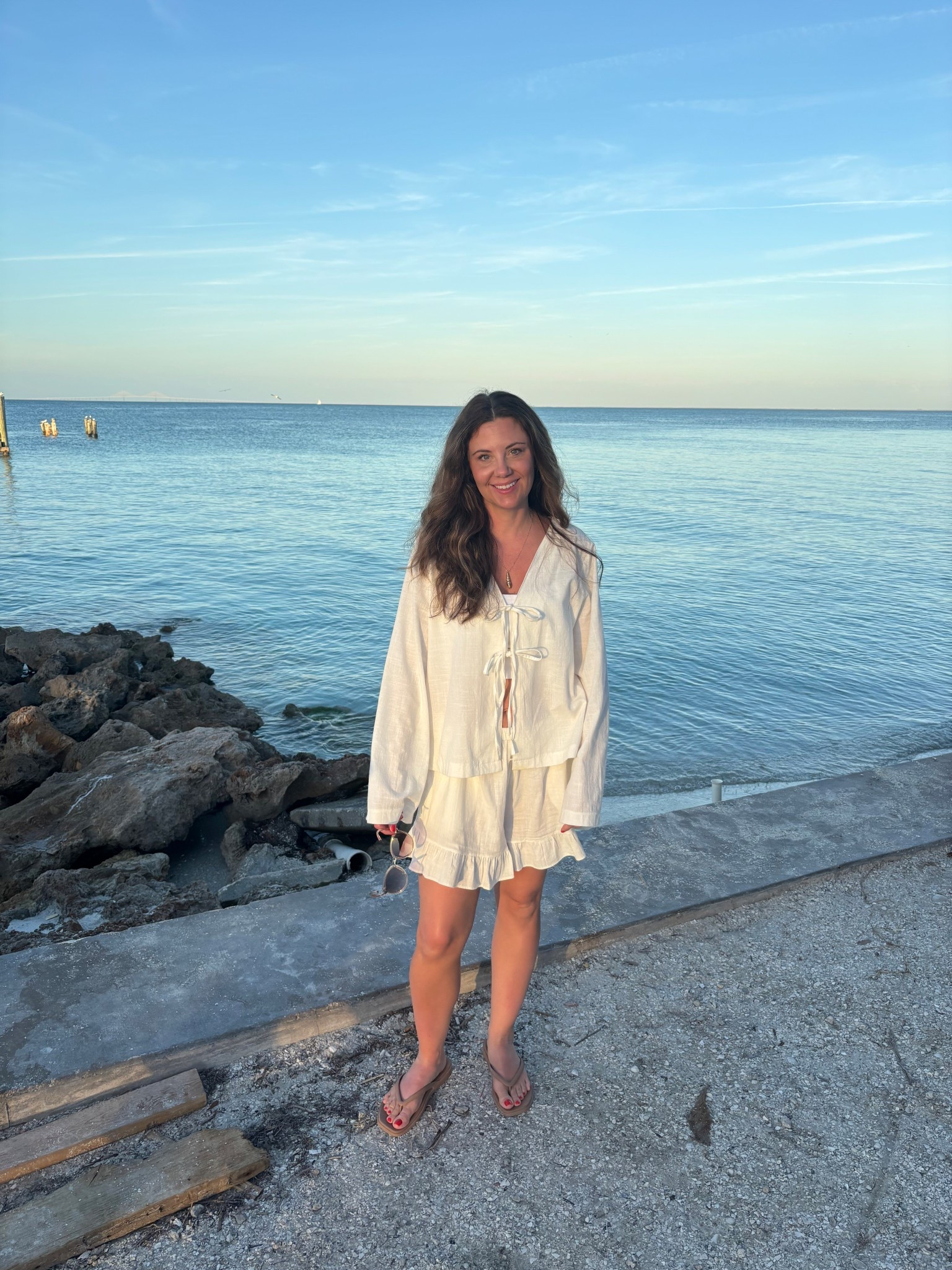 Tie front set 
White, runs large (wearing LG)

#amazon #matchingset 


#LTKSwim #LTKTravel #LTKootd