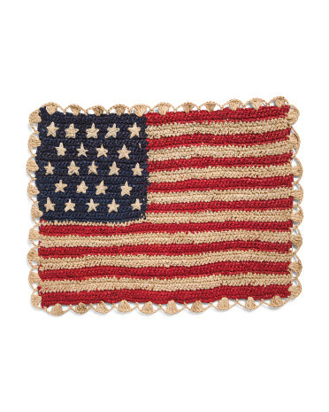 Hand Woven American Flag Placemat | Marshalls
