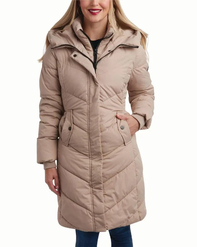 Jessica Simpson Women's Puffer Coat - Classy Long Maxi Puffer Jackets - Cozy Zip Up Hooded (S-XL) | Walmart (US)