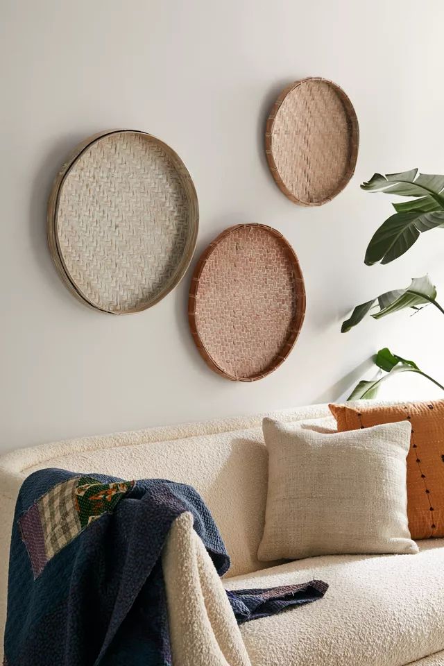 Bamboo Basket Wall Hanging | Urban Outfitters (US and RoW)