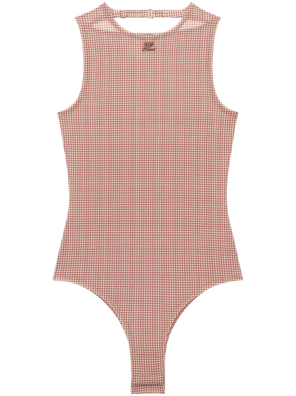 Courrèges Buckle Checked Body | Brown | FARFETCH | Farfetch Global