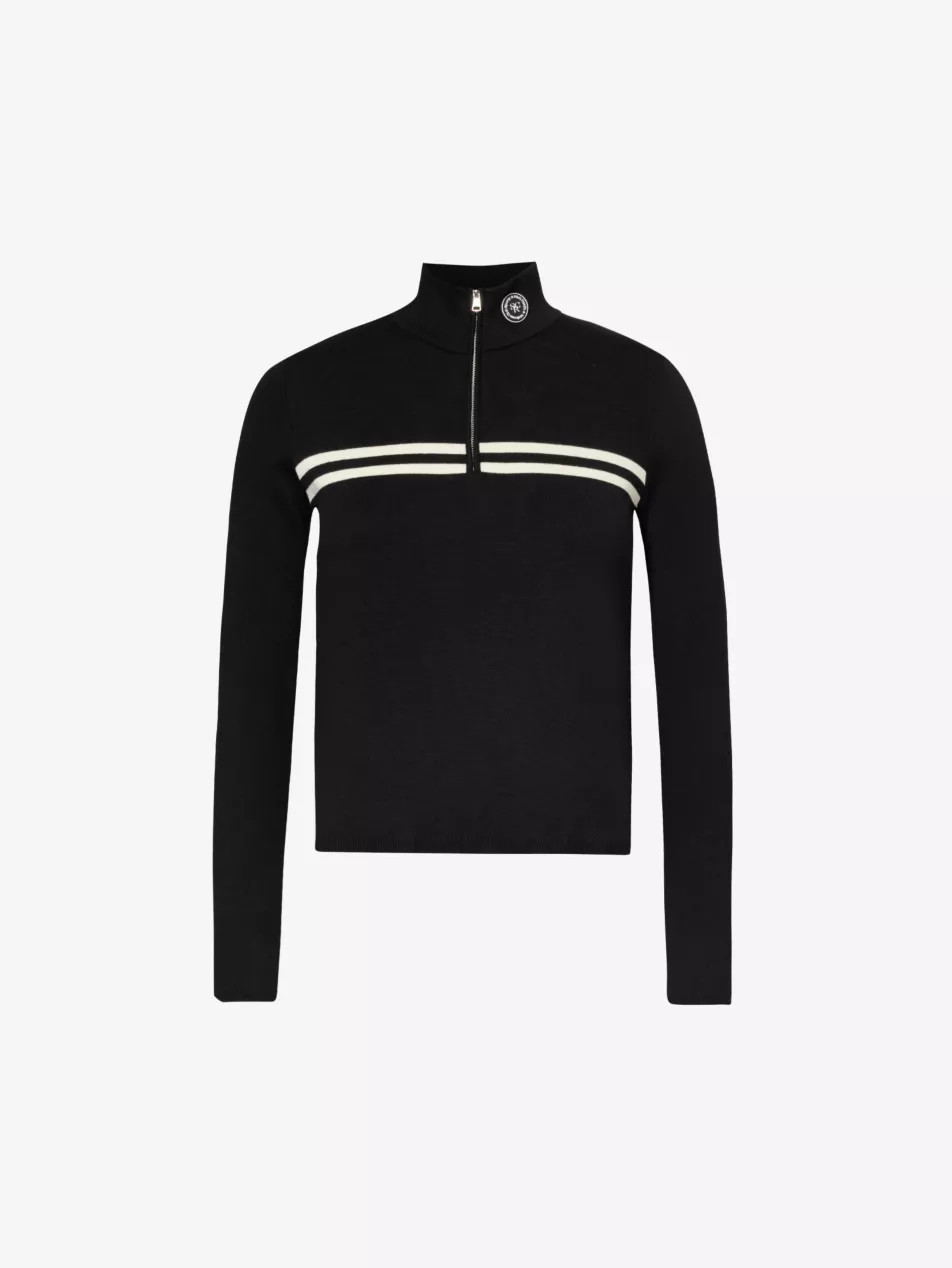 Striped slim-fit knitted top | Selfridges