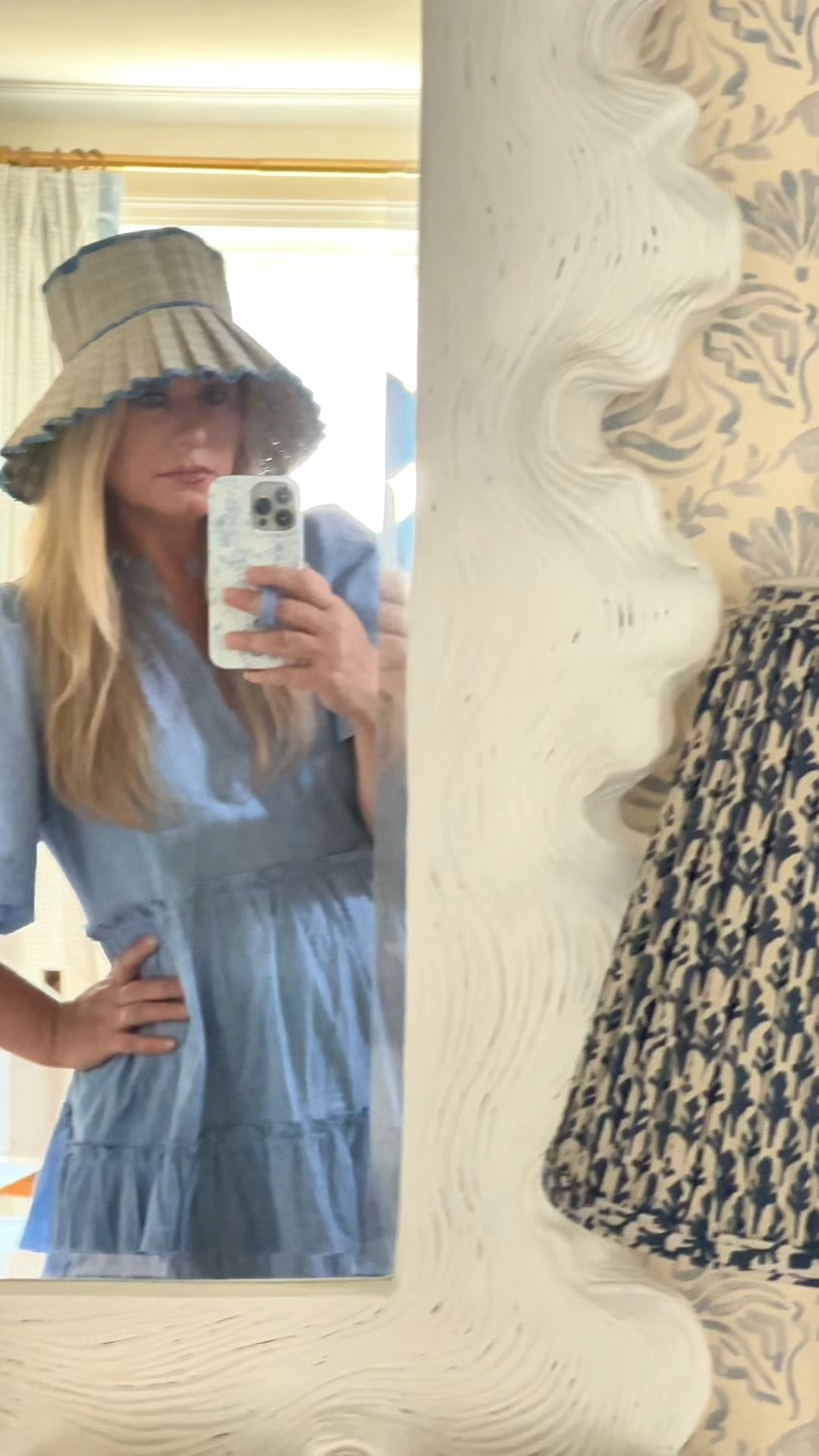 Enjoying these last days of summer in lightweight breezy dresses like this chambray tiered dress. Linking similar hats, mine is sold out but these are same style.

#LTKStyleTip #LTKSeasonal #LTKOver40