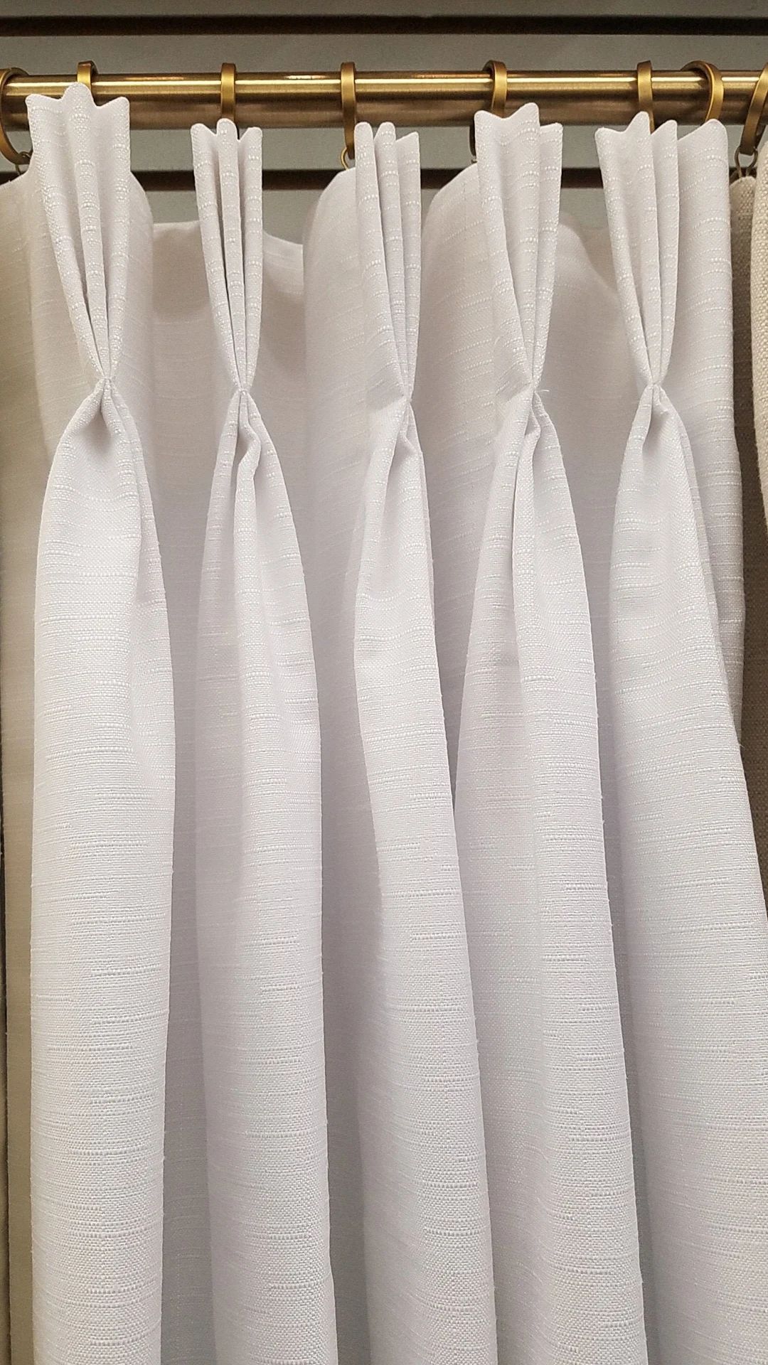Destiny Pure White, 100% Polyester | Fully-Lined Custom Drapes | Pinch Pleat or Euro Pleat | Prem... | Etsy (US)