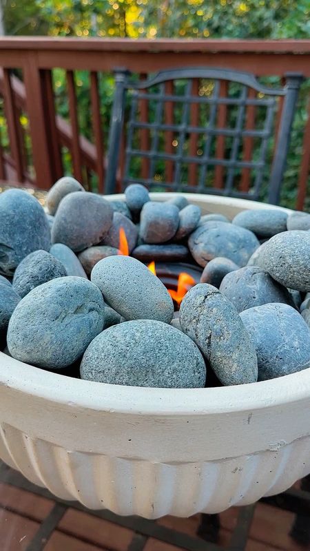 DIY Tabletop Fire Pit 

DIY Tabletop Fire Pit
I used a cement bowl, rocks from the hardware store, 70% rubbing alcohol, and a mini fire pit. The result is so good. (Make sure your bowl is deeper and wider than your fire pit.) The fire is big enough for s’mores and cozy nights but small enough that I feel I can control it. An easy and quick DIY project that’s perfect year round. 
Amazon Home Depot Patio Set Outdoor Living Spanx Leggings Denim Jacket

#LTKhome #LTKSeasonal