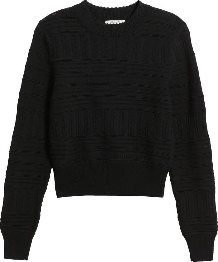 Madewell Maeve Pointelle Sweater | Nordstrom | Nordstrom