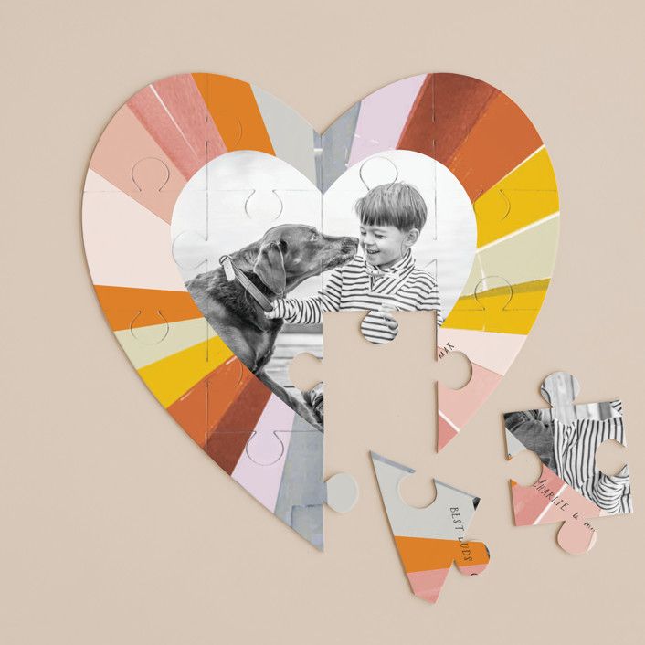 12 Piece Custom Heart Puzzle | Minted