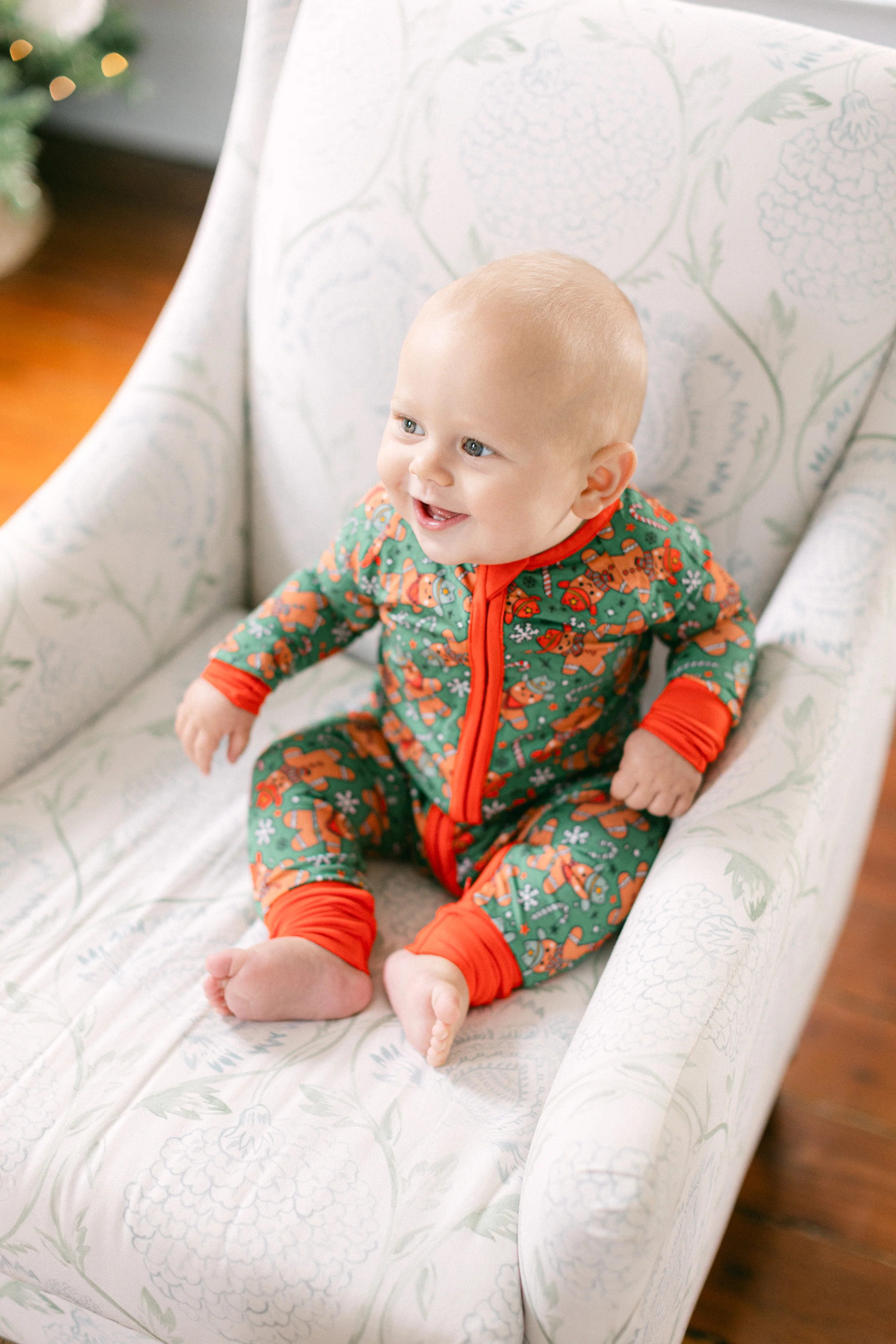 Cowboy Gingerbread Premium Zipper Romper | Poppy Kids Co