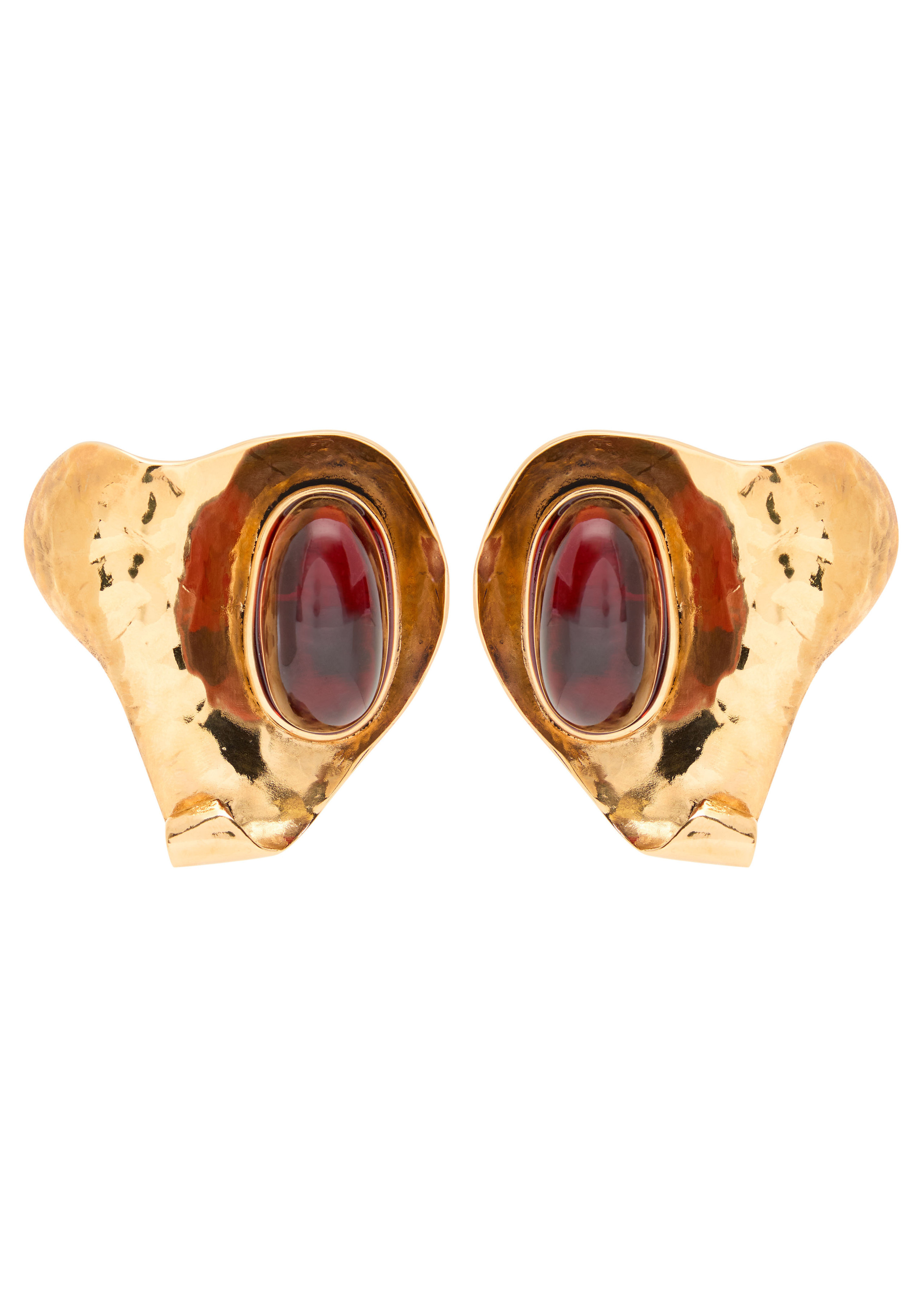 Petal sculpted clip-on drop earrings | Harvey Nichols