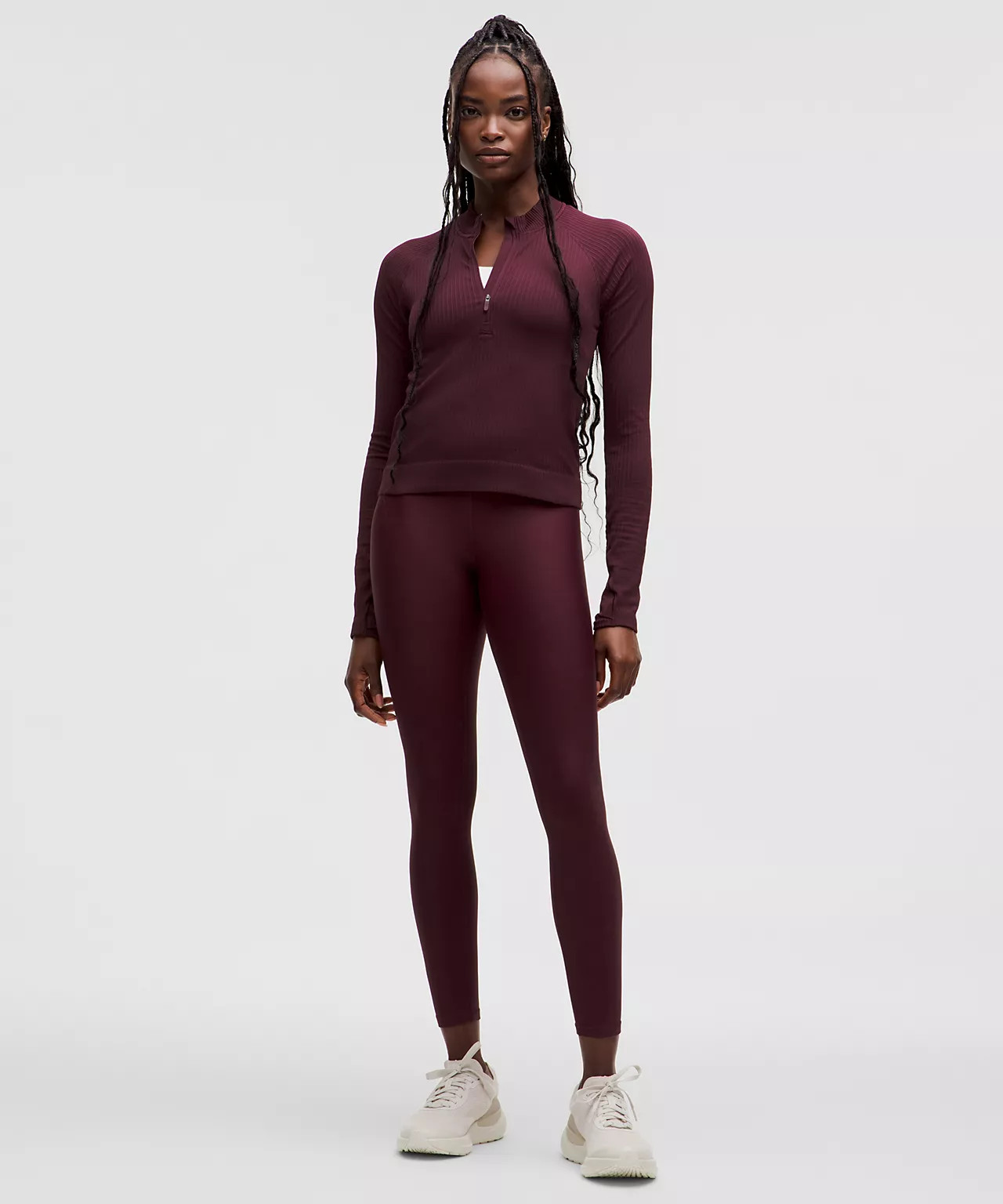 Rest Less Cropped Half Zip | Women's Long Sleeve Shirts | lululemon | Lululemon (US)