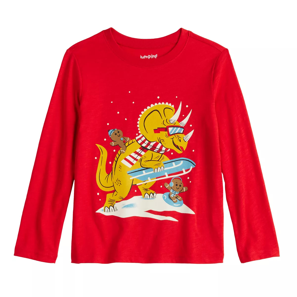 Boys 4-12 Jumping Beans® Christmas-Themed Long Sleeve Graphic Tee | Kohl's
