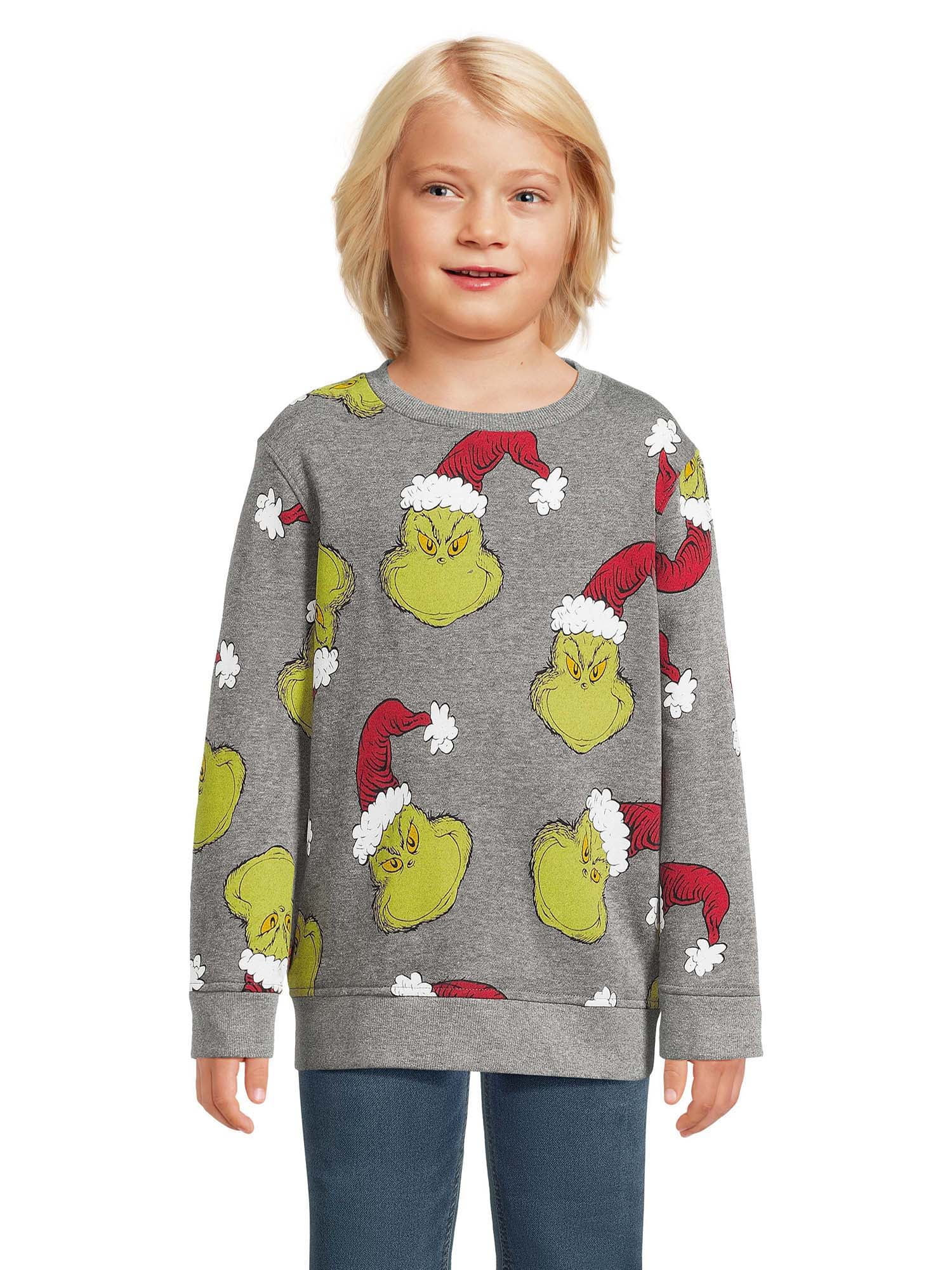 Dr. Seuss The Grinch Boys Pullover Sweatshirt, Sizes 4/5-18 | Walmart (US)