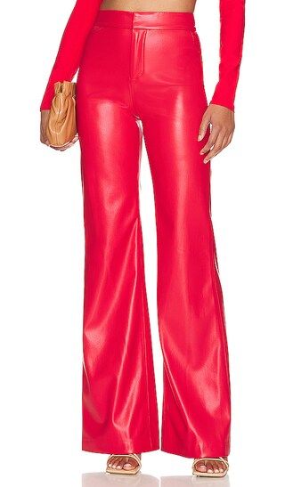 Deanna Faux Leather Pant in Bright Poppy | Revolve Clothing (Global)