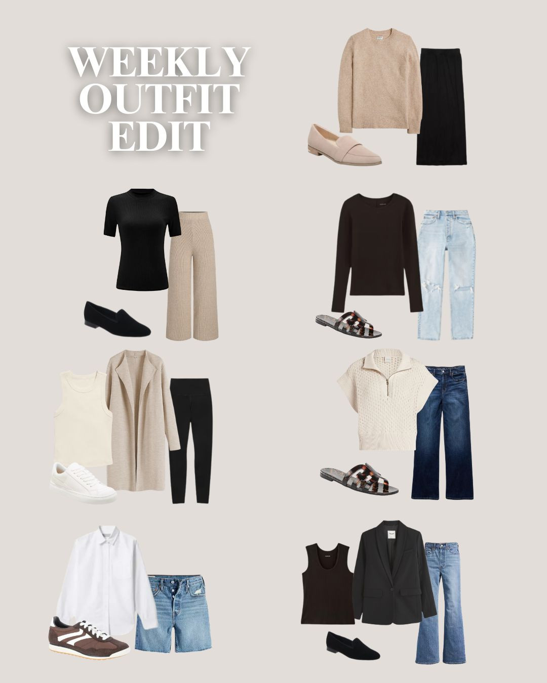 Week 16 outfit ideas from the 2026 year round capsule wardrobee

#LTKSeasonal