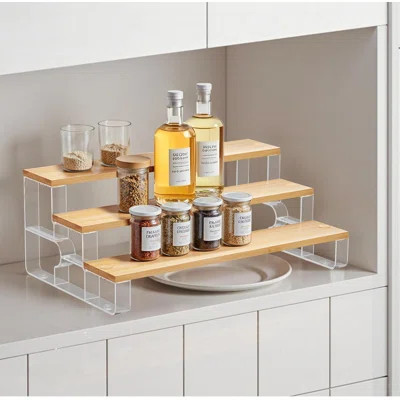 Spice Rack Organizer For Cabinet,3 Tier Spice Organization For Kitchen,Bathroom Organizers And Storage,Seasoning Countertop Shelf Display Shelves Rack | Wayfair North America