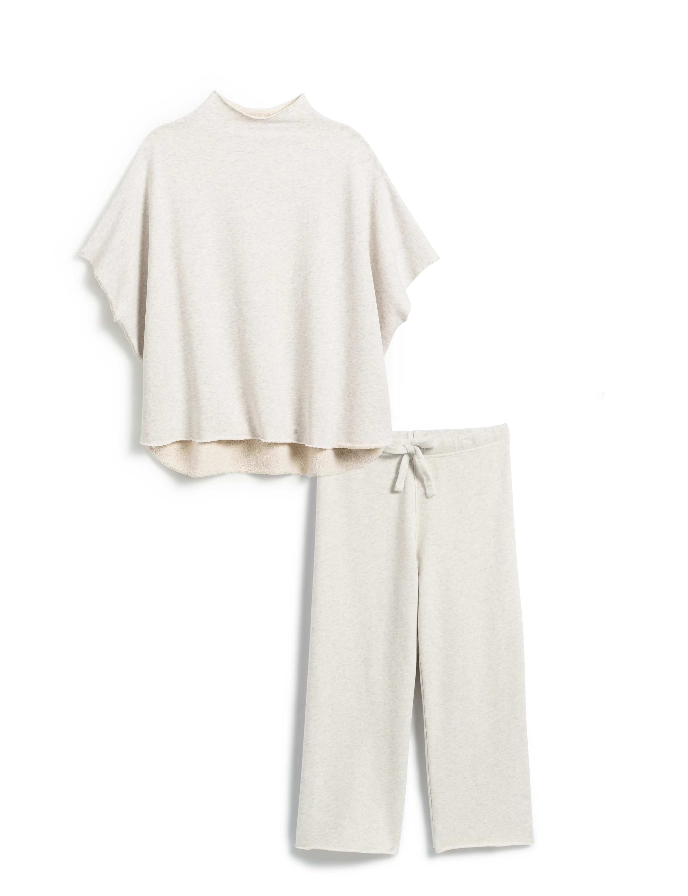 MALIBU TRAVEL SET Heather White Melange | Frank & Eileen