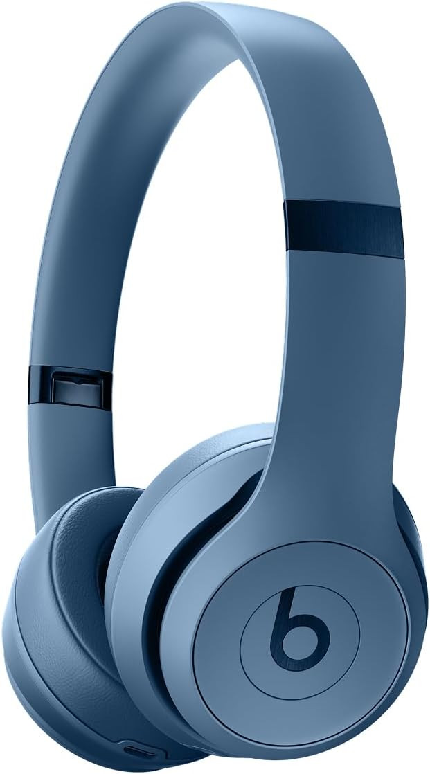 Beats Solo 4 - Wireless On-Ear Bluetooth Headphones, Up to 50-Hour Battery Life, Ultra-Lightweight Comfort, Powerful and Balanced Sound, Apple & Android Compatible - Slate Blue | Amazon (US)