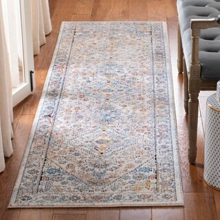 Safavieh Bristol Crinela Vintage Oriental Polyester Rug - 2'3" x 8' Runner - Beige | Bed Bath & Beyond