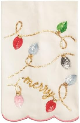 Mud Pie Christmas Light Sequin Towel | Amazon (US)