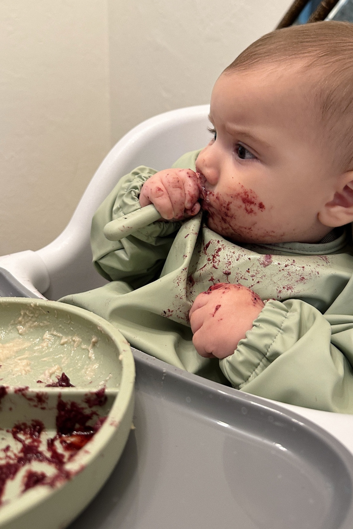 Mila’s smock, feeding set and high chair 🫶🏼 

#LTKbump #LTKbaby #LTKfamily
