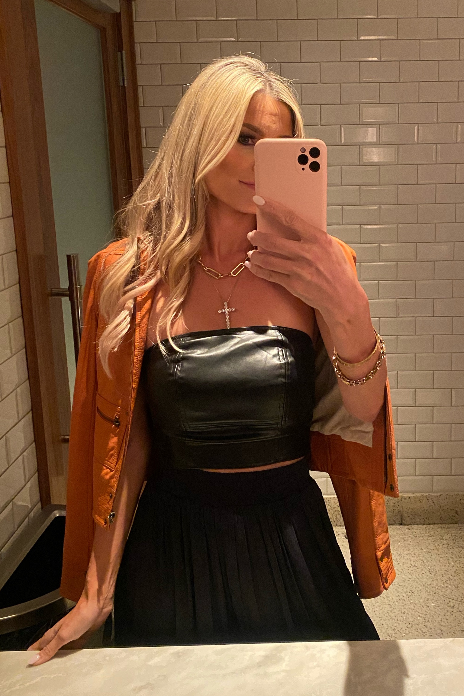 Amazon find 
Women’s faux leather 
Amazon top
Leather top 
Going out top
Dinner outfit 
Black tube top


#LTKunder100 #LTKunder50