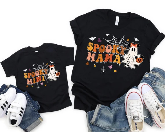 Disney Mommy and Me Halloween Matching Shirt Spooky Mama Mini - Etsy | Etsy (US)