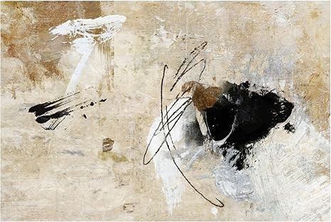 Trademark Fine Art Canvas Wall Art - Suzanne Nicoll 'Abstract 45' Wall Art for Living Room, Bedro... | Amazon (US)