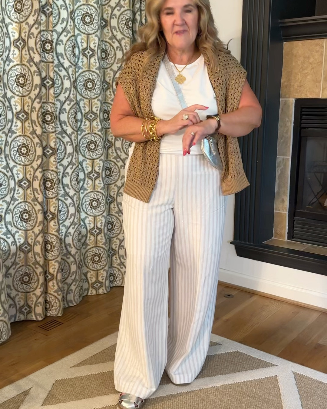 Doing something different. All my styling videos in one spot. Swipe left! 
Pants size L/12
Gold Sweater XL
Tee size medium 
Blouses size large 
Blue cardigan size large 

Loft cyber event begins. 50% off your order! 

Loft sale linen pants white pants office outfit 

#LTKSaleAlert #LTKFindsUnder50 #LTKOver40