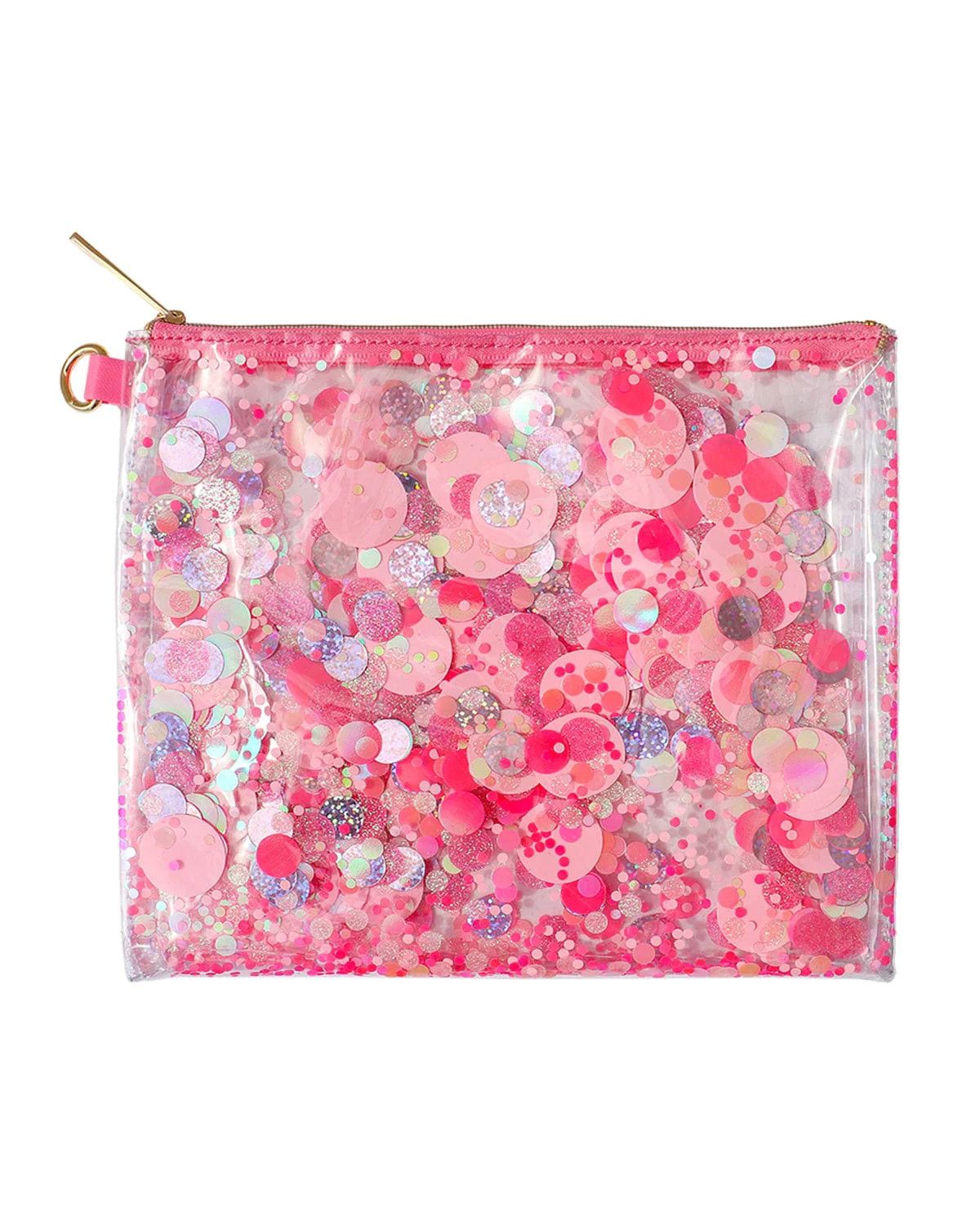 Pink Party Confetti Everything Pouch | Packed Party