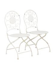 2pk Le Chardenoux 1908 Reproduction Folding Bistro Chairs Set | TJ Maxx
