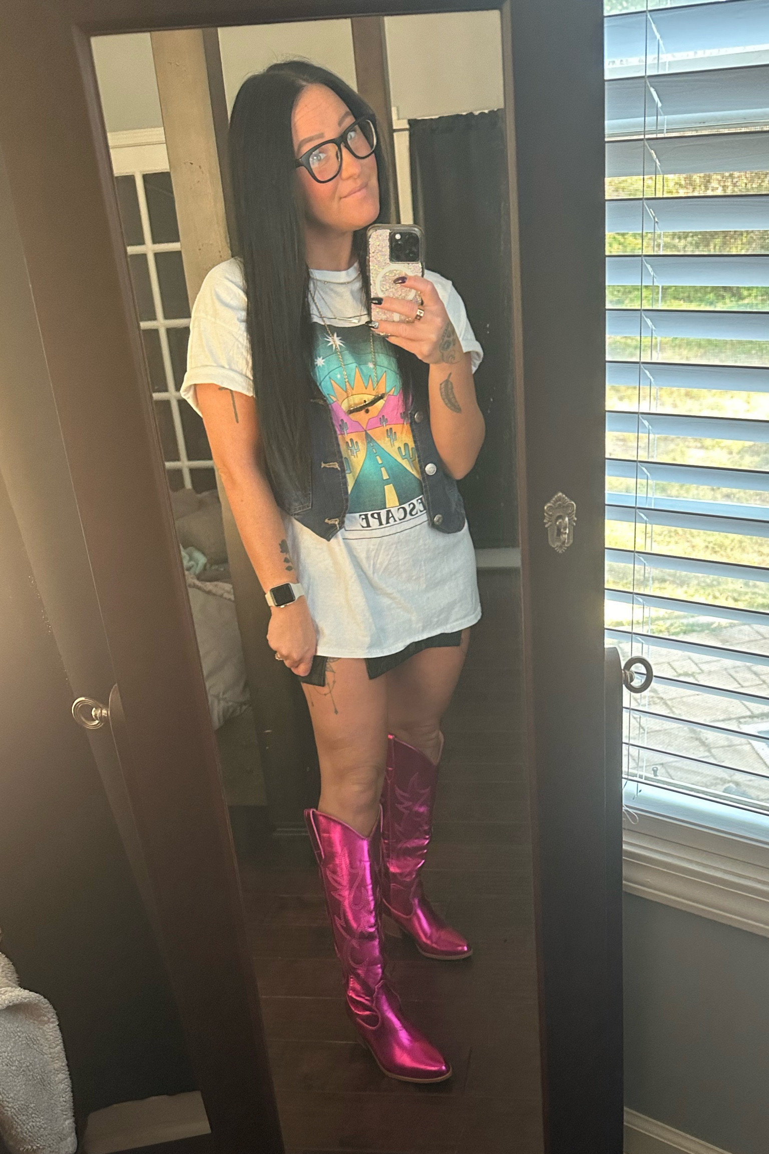 LOVEDZ this look and got so many compliments on the boots 👏🏻 such a fun way to dress up a t shirt! 👢

#LTKStyleTip #LTKSaleAlert #LTKFindsUnder50
