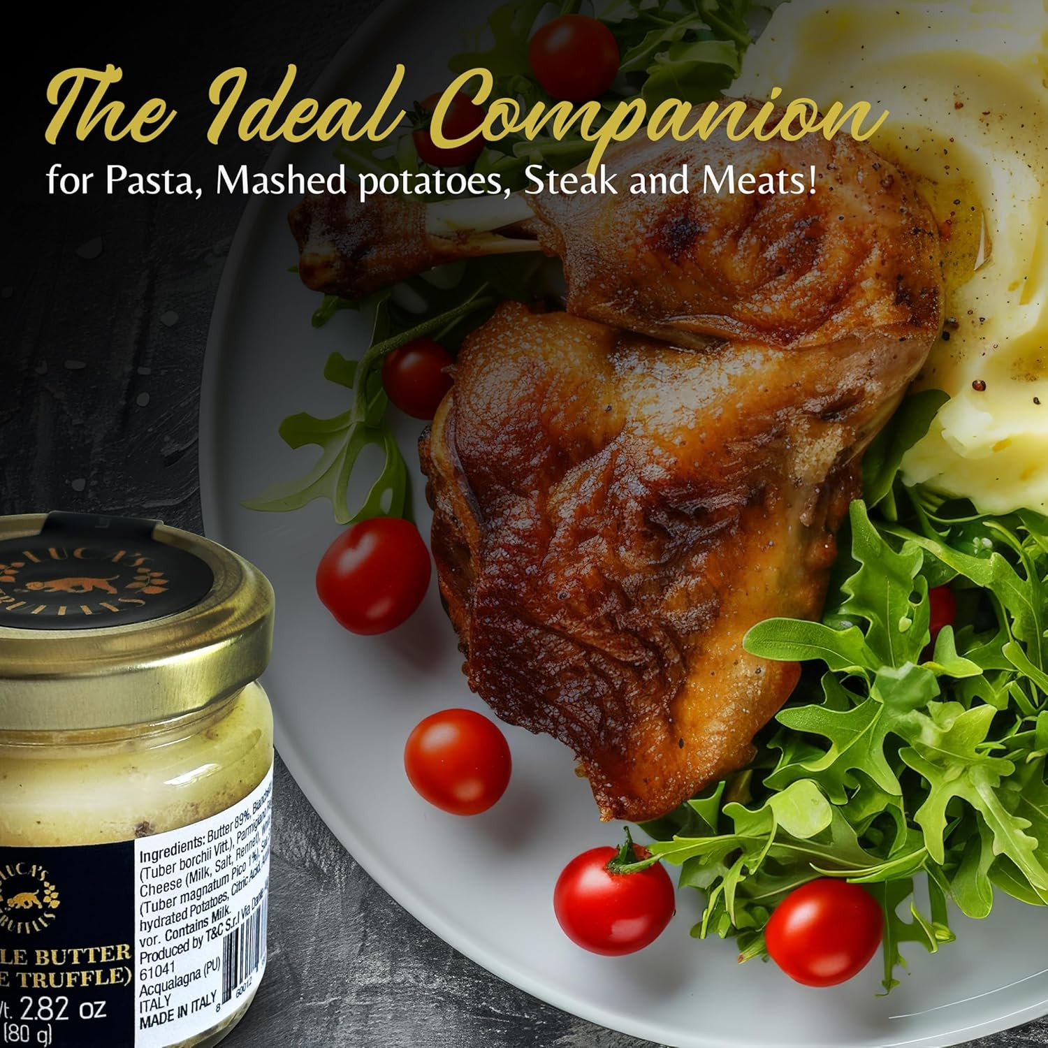 Luca's Truffles BlackTruffle Butter 2.82 oz – Original Italian Truffle Butter from Fresh BlackT... | Amazon (US)