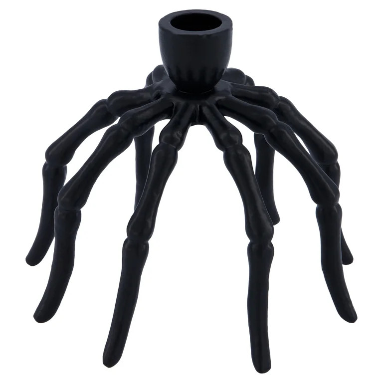 Metal Spider Candle Holder, Black, 5.25", Halloween by Way To Celebrate | Walmart (US)