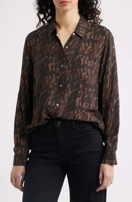 Josephine Leopard Print Button-Up Shirt | Nordstrom
