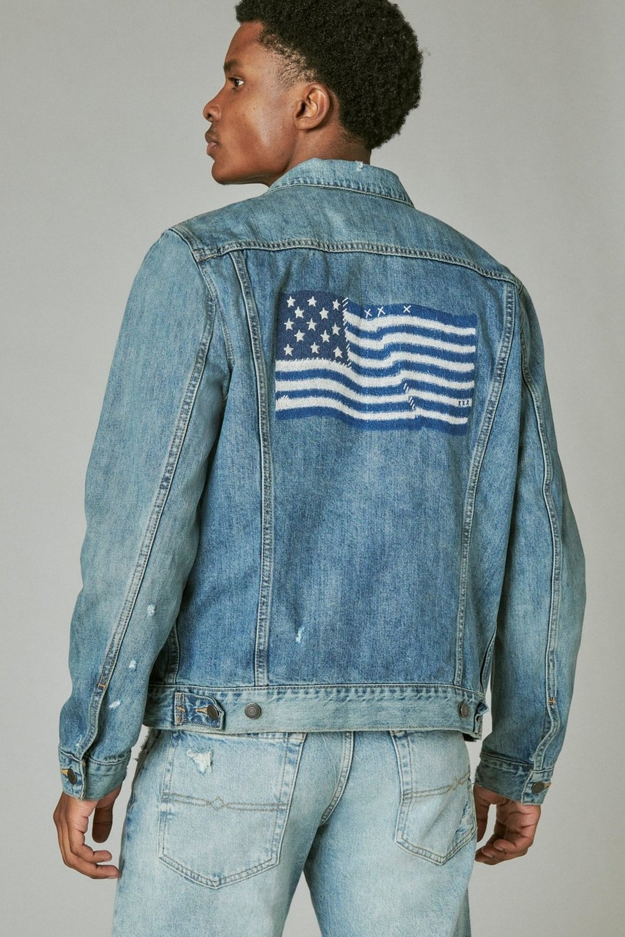LUCKY LEGEND FLAG TRUCKER JACKET | Lucky Brand