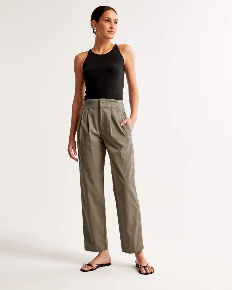 High Rise Tapered Utility Pant | Abercrombie & Fitch (US)