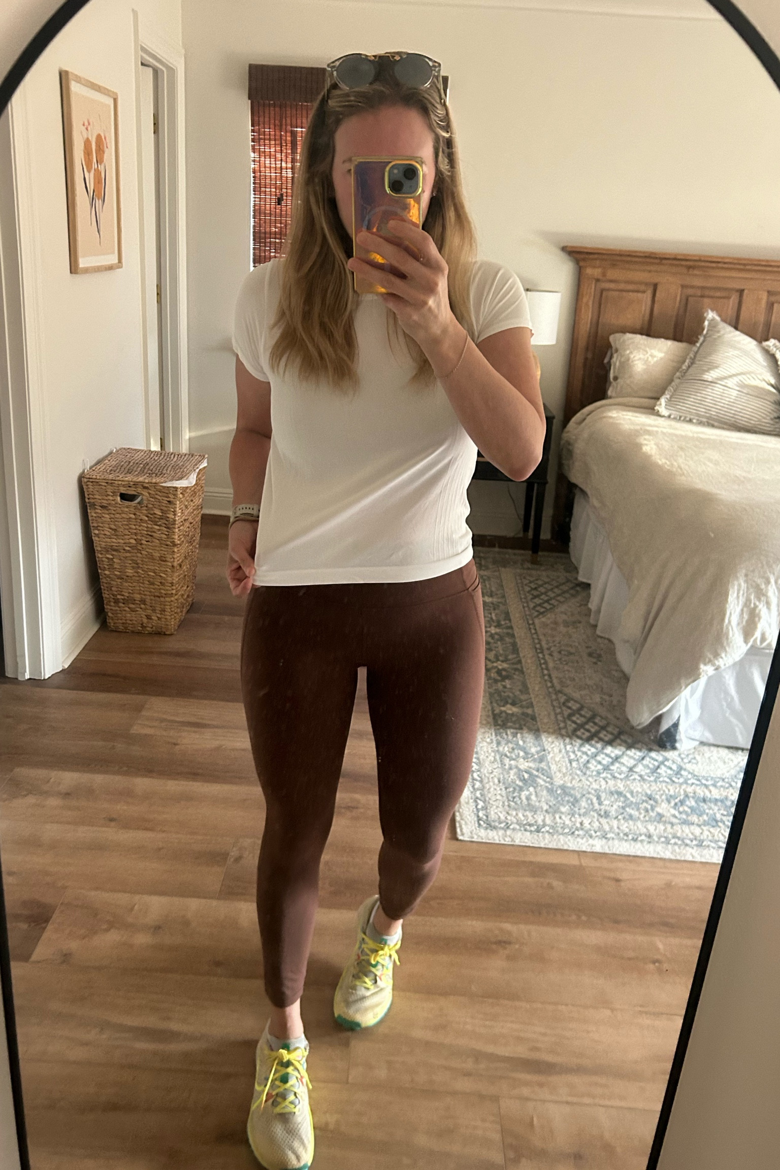 Obsessed with these target tops, i like a workout top with a little arm coverage, they are super light weight and on sale for $10 today!! I have black & white and wear them too much so i just ordered the green & blue! (wearing a medium in top and bottoms) 

#LTKFindsUnder50 #LTKFitness #LTKActive