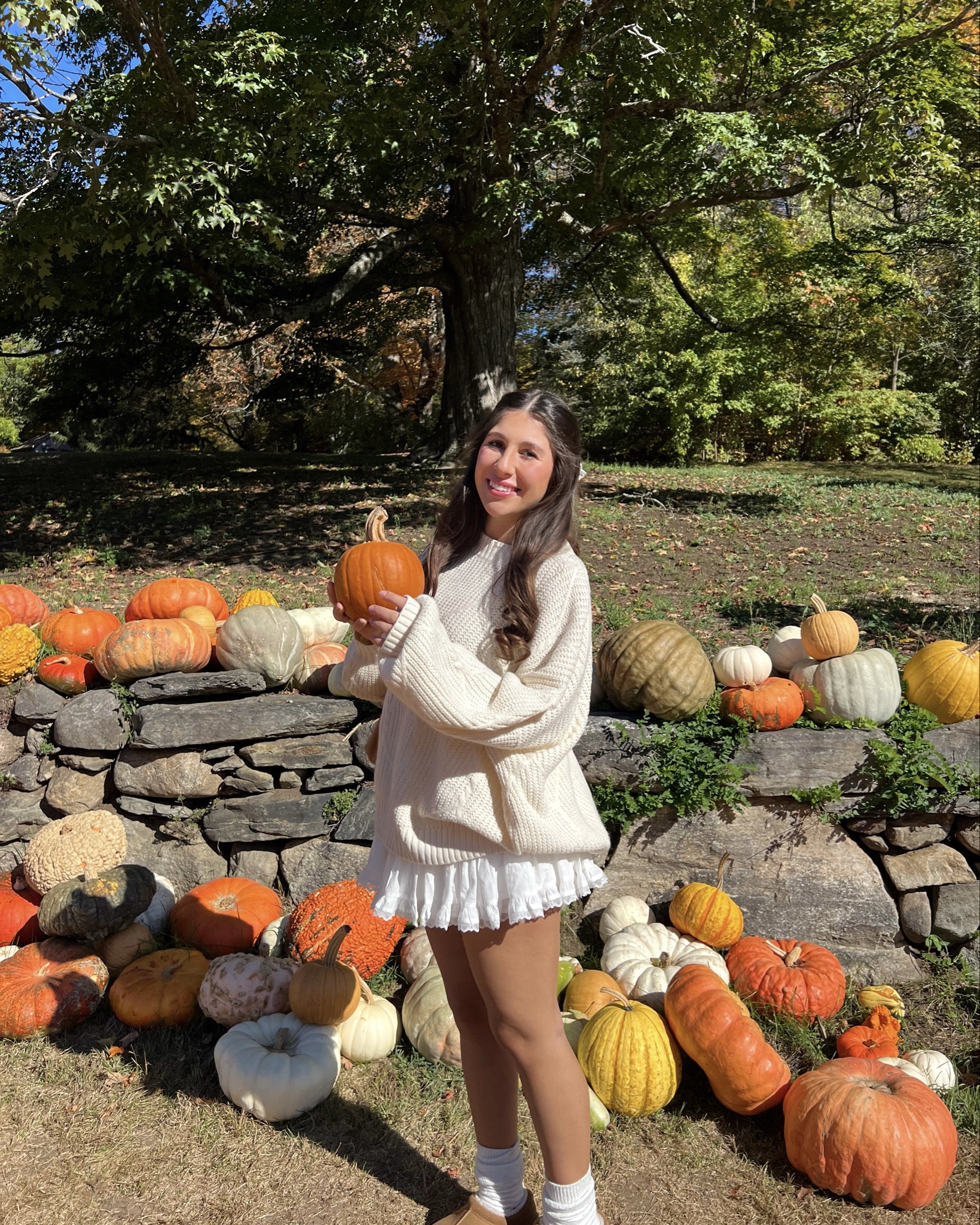Pumpkin patch outfit 🎃🍂🍁

Size medium sweater
Size small skirt 

#fall #pumpkin #pumpkinpatch #pumpkinpicking #fallactivities #fallfashion #falloutfit #fallhairtrends

#LTKSeasonal #LTKStyleTip #LTKHalloween