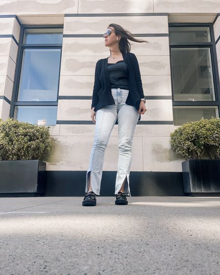 #ootd I love how soft this cami is! 

Spring Outfits | Jeans | Sweater | Cardigan | Cami 

#LTKstyletip #LTKshoecrush #LTKfindsunder100