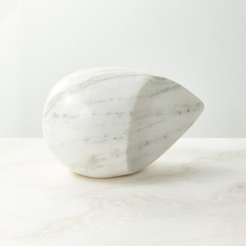 Nokomis White Onyx Decorative Object Small | CB2 | CB2