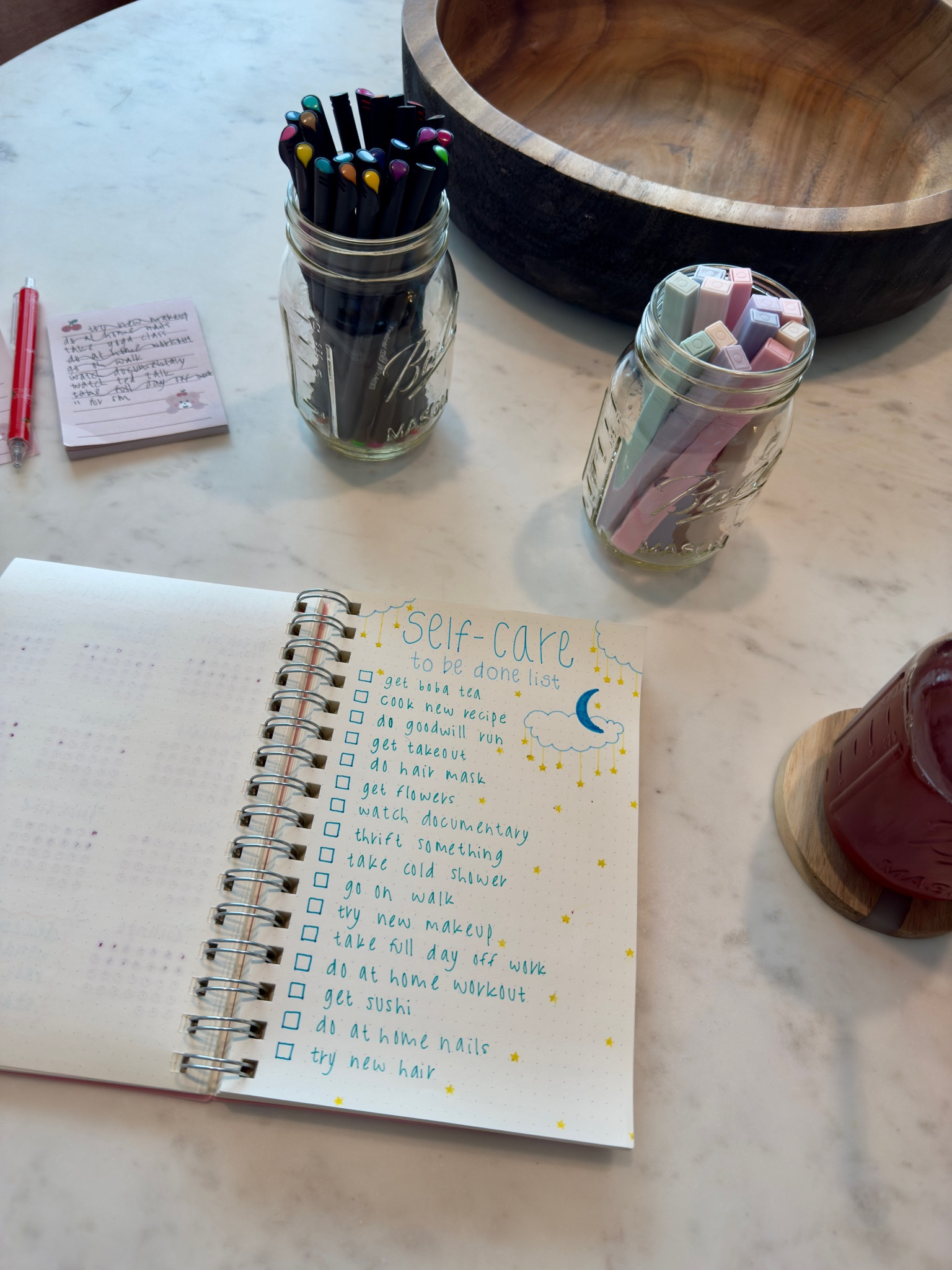 my new self care list in my bullet journal !

#LTKFindsUnder50 #LTKGiftGuide #LTKHome