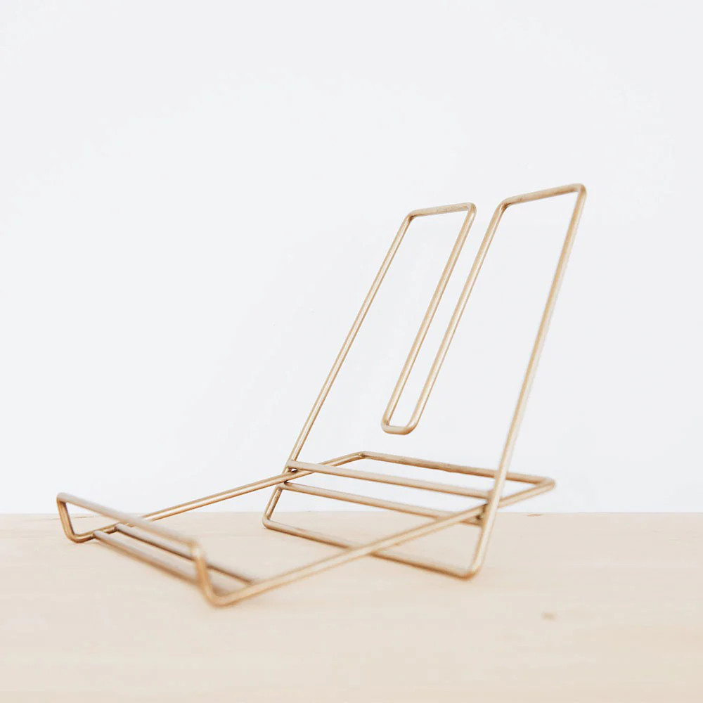 Brass Book Stand | Roan Iris