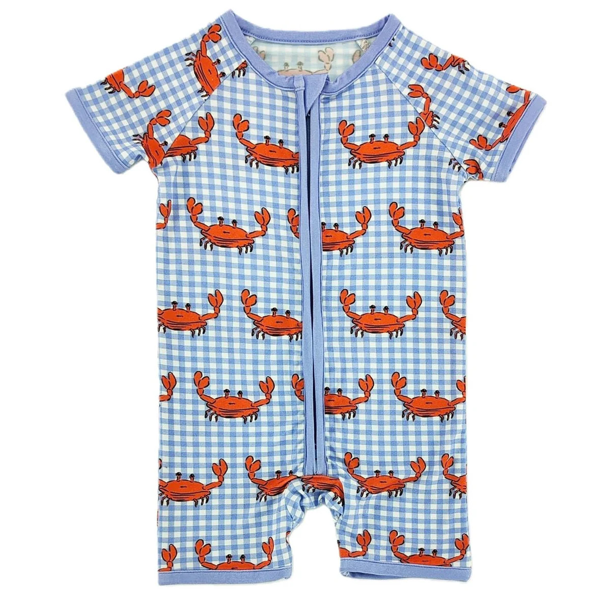 Crabby Bamboo Short Romper | Little One Shop Co